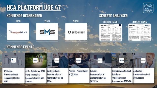 Dagens aktienyheder 18/11: SP Group, Gabriel, Pharma Equity Group, Curasight og Scandinavian Medical Solutions