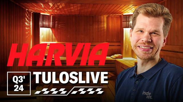 Harvia Q3'24 -tuloslive to 7.11. klo 8:55