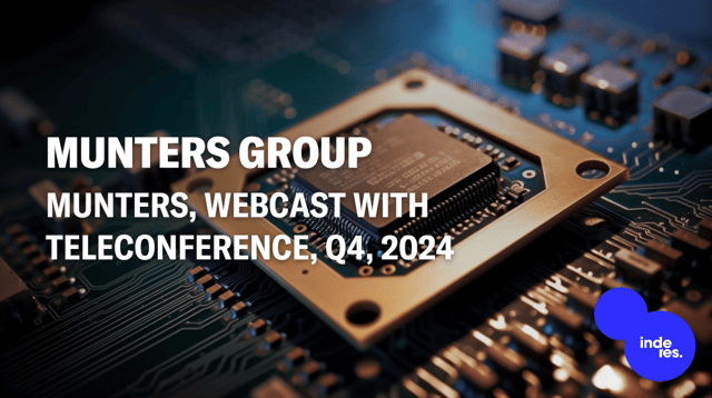 Munters, Webcast with teleconference, Q4'24