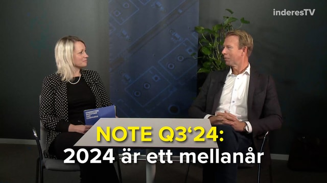 NOTE Q3'24: 2024 är ett mellanår