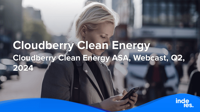 Cloudberry Clean Energy ASA, Webcast, Q2'24