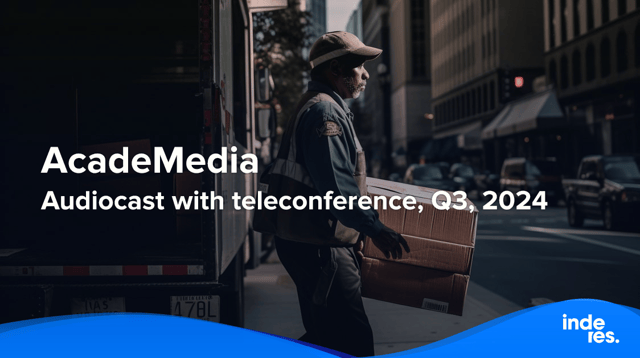 AcadeMedia, Audiocast with teleconference, Q3'24