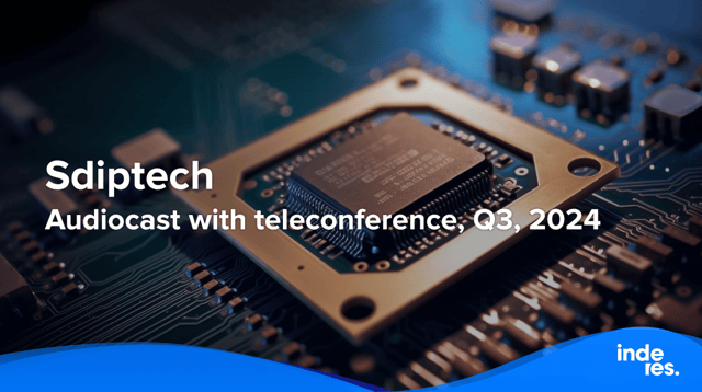 Sdiptech, Audiocast with teleconference, Q3'24