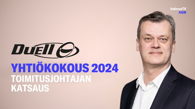 Duellin yhtiökokous | Toimitusjohtajan katsaus 20.11.2024