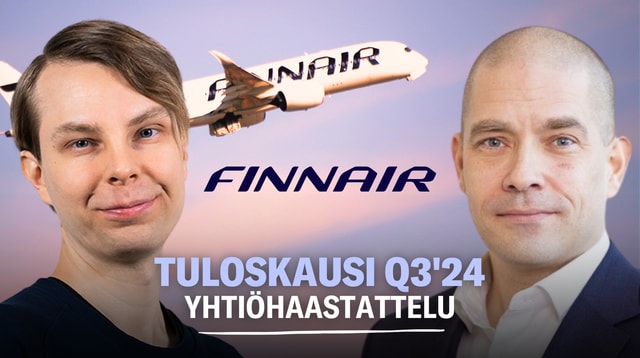 Finnair Q3'24: Lippujen hinnoissa merkittävää laskupainetta