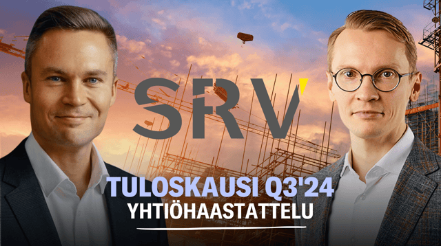 SRV Q3’24: Käänne markkinalla viivästyy edelleen