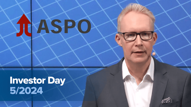 Aspo as an Investment | Investor Day May 27, 2024
