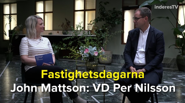 John Mattson:s VD Per Nilsson: Betaljningsviljan för bostäder i våra områden är hög!