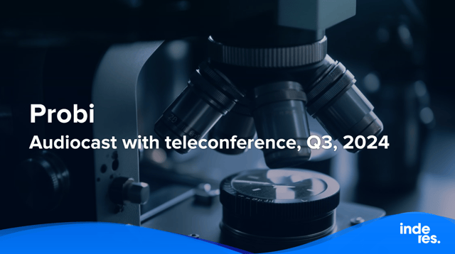 Probi, Audiocast with teleconference, Q3'24