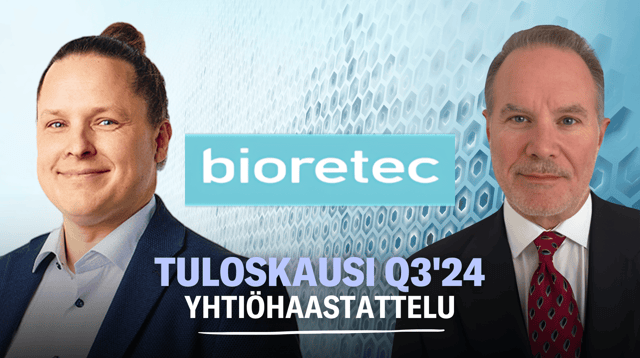 Bioretec Q3'24: Traumaruuvin lanseeraus Yhdysvalloissa etenee