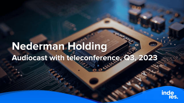 Nederman Holding, Audiocast with teleconference, Q3'23