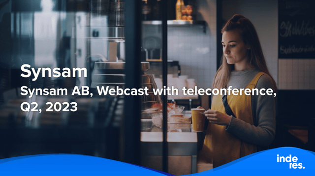 Synsam AB, Webcast with teleconference, Q2'23