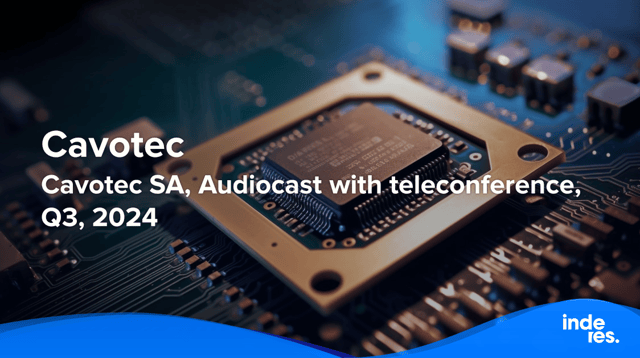 Cavotec SA, Audiocast with teleconference, Q3'24