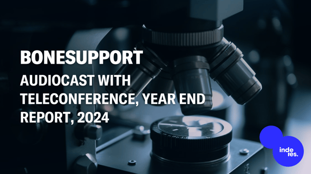 Bonesupport, Audiocast with teleconference, Year end report, 2024