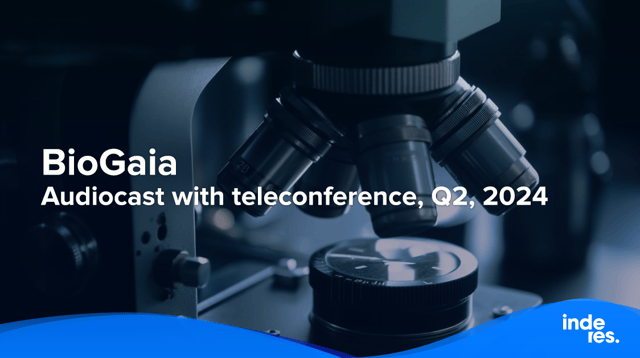 BioGaia, Audiocast with teleconference, Q2'24