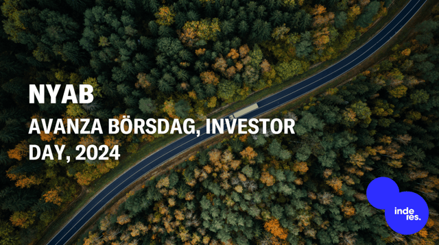 NYAB, Avanza Börsdag, Investor Day, 2024