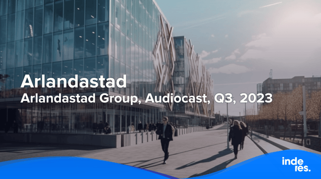 Arlandastad Group, Audiocast, Q3, 2023