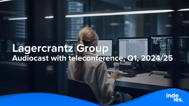 Lagercrantz Group, Audiocast with teleconference, Q1'24/25