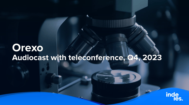 Orexo, Audiocast with teleconference, Q4, 2023
