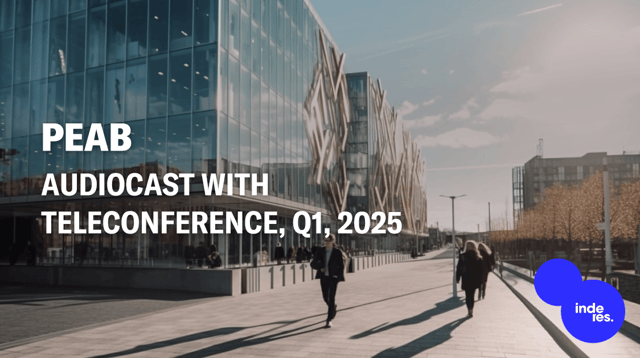 Peab, Audiocast with teleconference, Q1'25