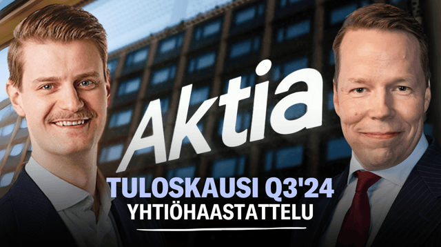 Aktia Q3'24: Vipinää lainatiskillä