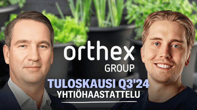 Orthex Q3'24: Kannattavuus jätti toivomisen varaa