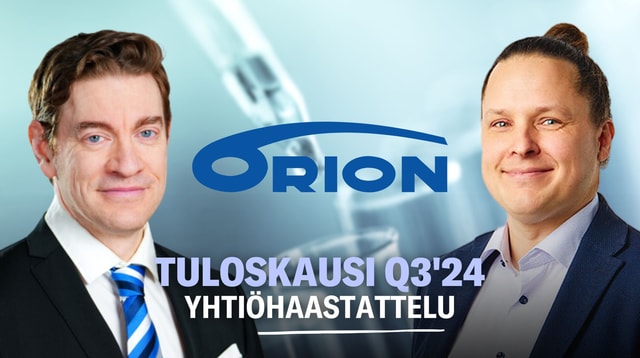 Orion Q3’24: Vahva vuosineljännes