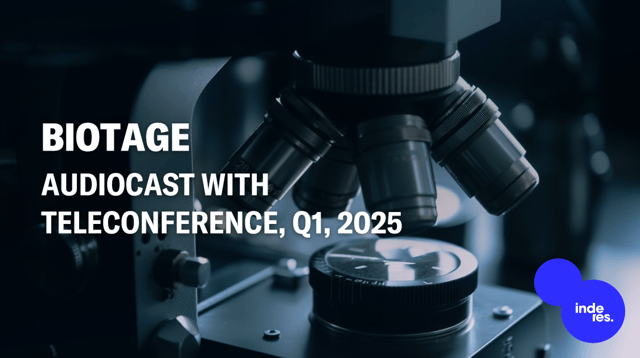 Biotage, Audiocast with teleconference, Q1'25
