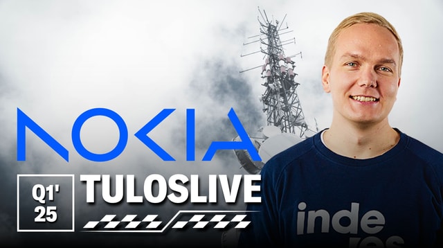 Nokia Q1'25 -tuloslive to 24.4. klo 7:55