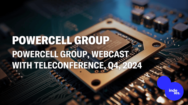 Powercell Group, Webcast with teleconference, Q4'24