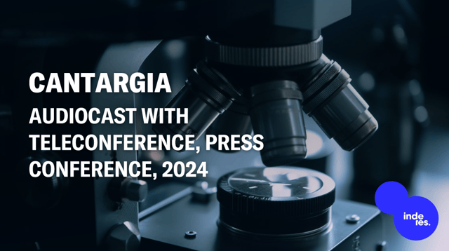 Cantargia, Audiocast with teleconference, Press Conference, 2024