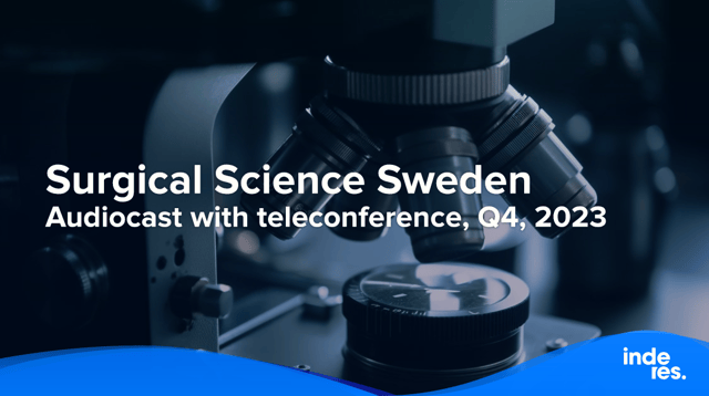 Surgical Science Sweden, Audiocast with teleconference, Q4, 2023