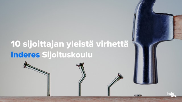 10 sijoittajan yleistä virhettä