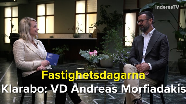 Klarabos VD Andreas Morfiadakis: Bostäder är vardagsgnet