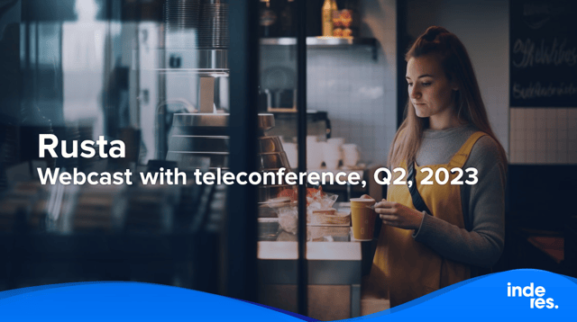 Rusta, Webcast with teleconference, Q2, 2023