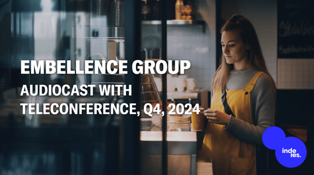 Embellence Group, Audiocast with teleconference, Q4'24