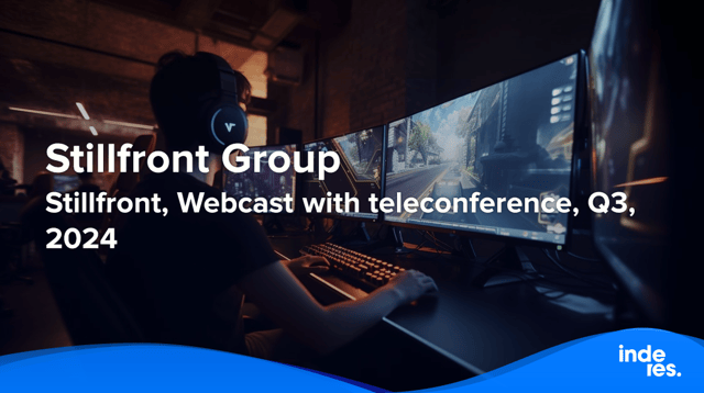 Stillfront, Webcast with teleconference, Q3'24