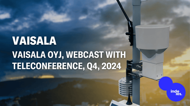 Vaisala Oyj, Webcast with teleconference, Q4'24