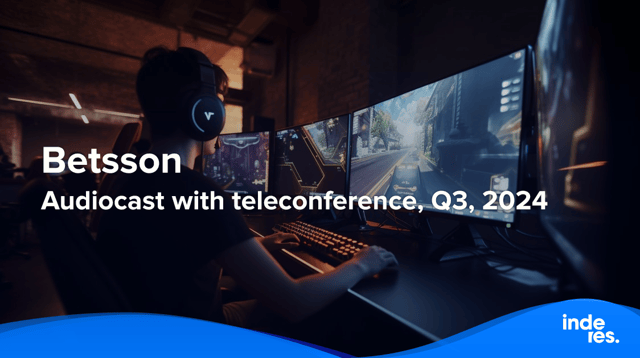 Betsson, Audiocast with teleconference, Q3'24