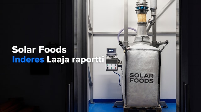 Solar Foods seurannan aloitus: Skaalaamassa solumaatalouden kärkeen