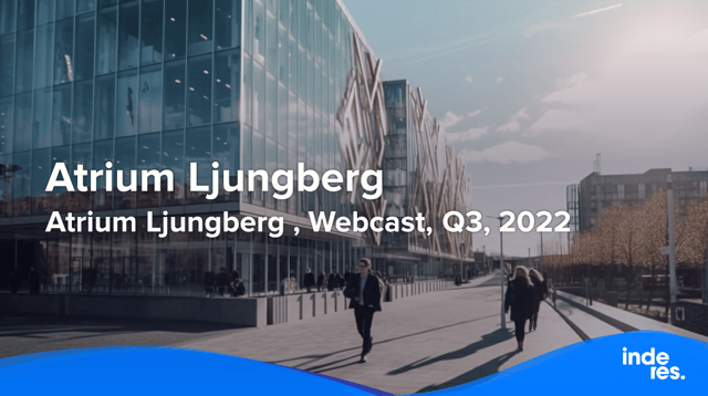 Atrium Ljungberg , Webcast, Q3'22