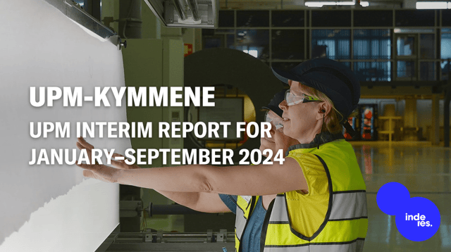 UPM Interim Report for January–September 2024