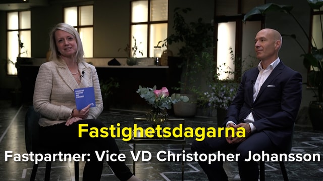 Fastpartners vice VD Christoper Johansson: Räntehedgar ligger rätt i tiden!