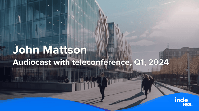 John Mattson, Audiocast with teleconference, Q1'24