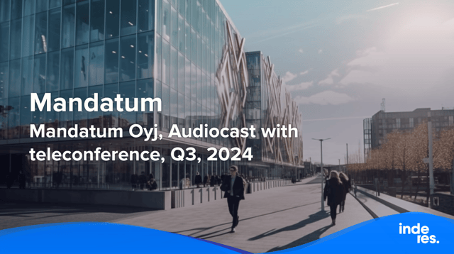 Mandatum Oyj, Audiocast with teleconference, Q3'24