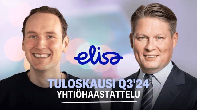 Elisa Q3'24: Vakaata tuloskasvua