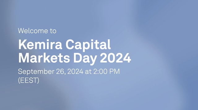 Kemira Capital Markets Day 2024