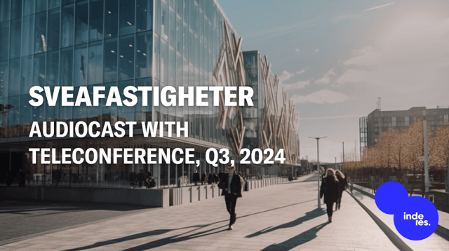 Sveafastigheter, Audiocast with teleconference, Q3'24