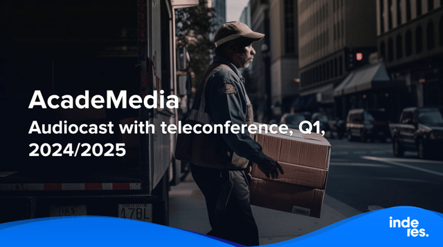 AcadeMedia, Audiocast with teleconference, Q1'24/25