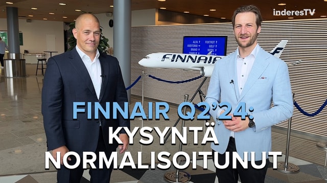 Finnair Q2’24: Kysyntätilanne on äkisti normalisoitunut